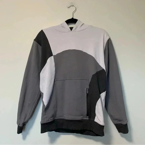 Lululemon black  grey colorblock hoodie - Picture 1 of 6